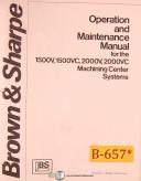 Brown & Sharpe-Brown & Sharpe No. 00G, Automatic Screw Machine, Repair Parts List Manual 1955-00G-06